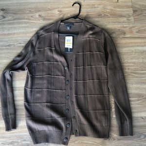 Men’s Cardigan M Brown nwt